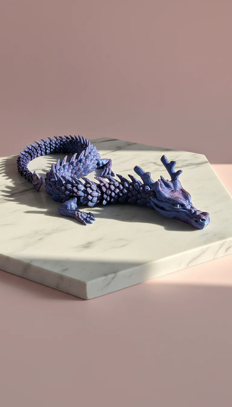 3D Printed Articulated Fantasy Dragon Figurine