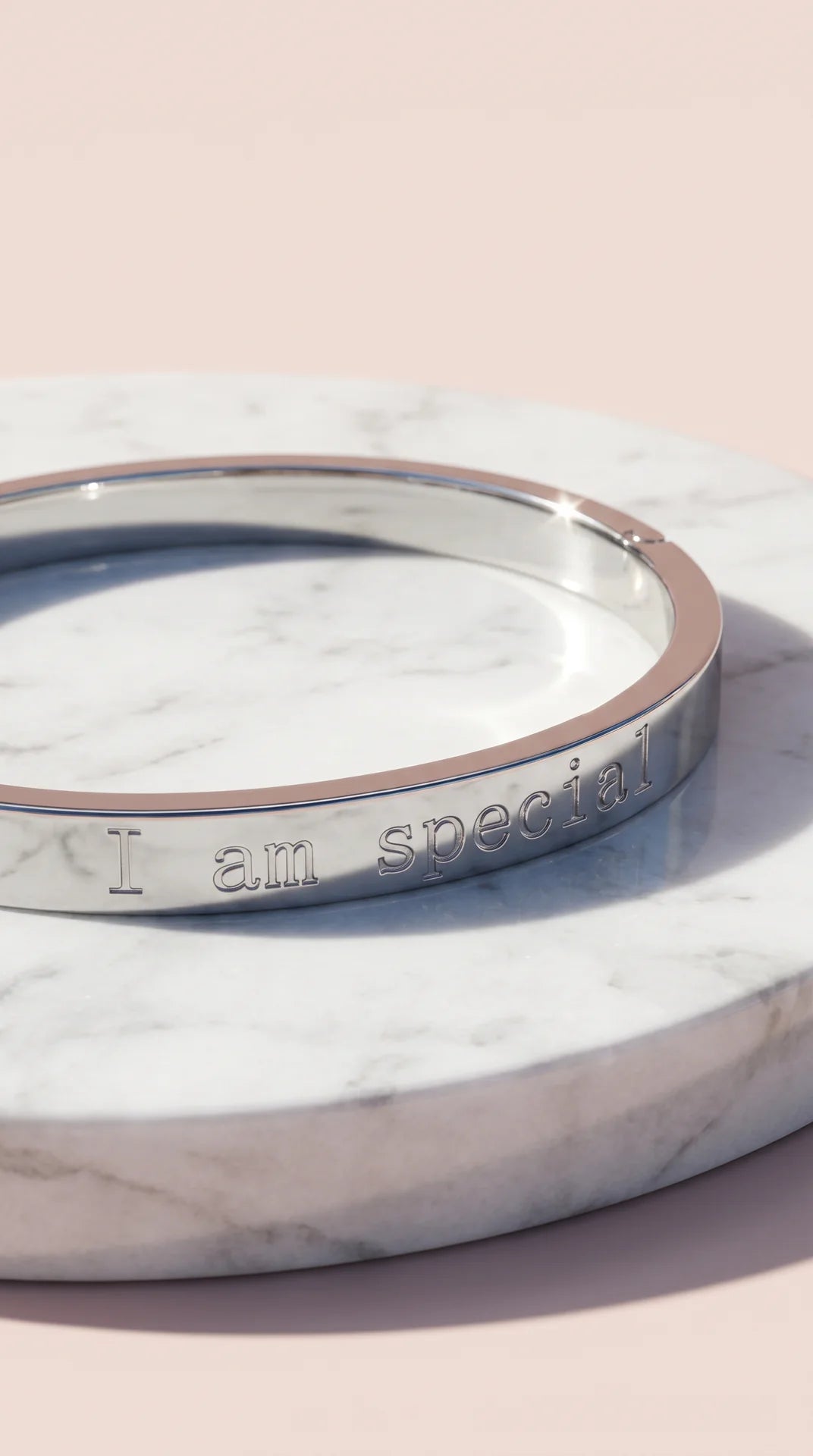 I Am Special Gold Plated Bracelet Bangle
