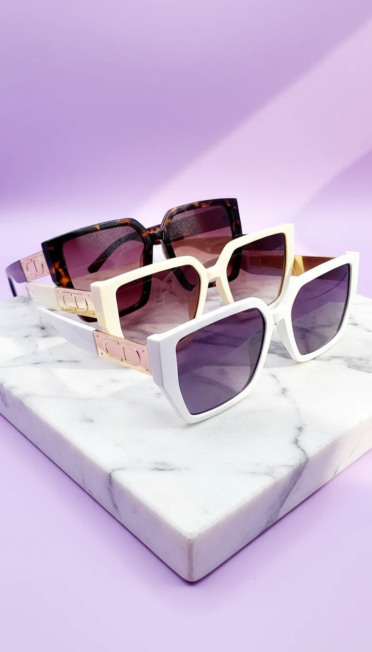 DC Rectangular Frame Sunglasses Box of 20