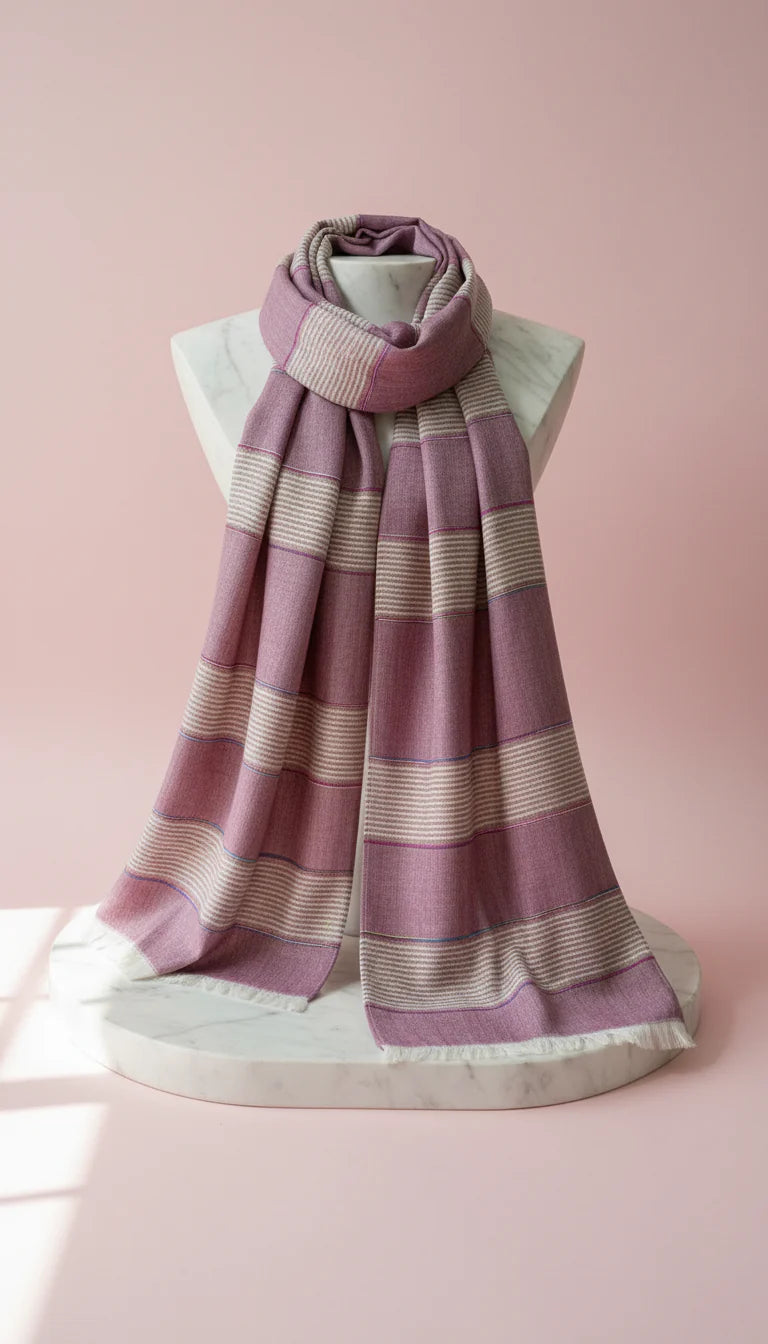 Striped Cotton Scarf Pack of 12