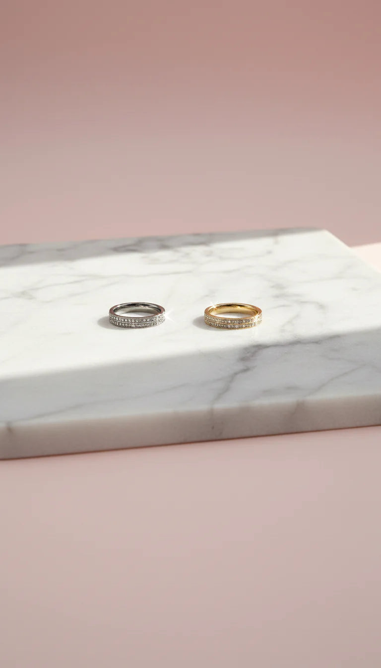 Crystal Stacking Rings Box set of 36