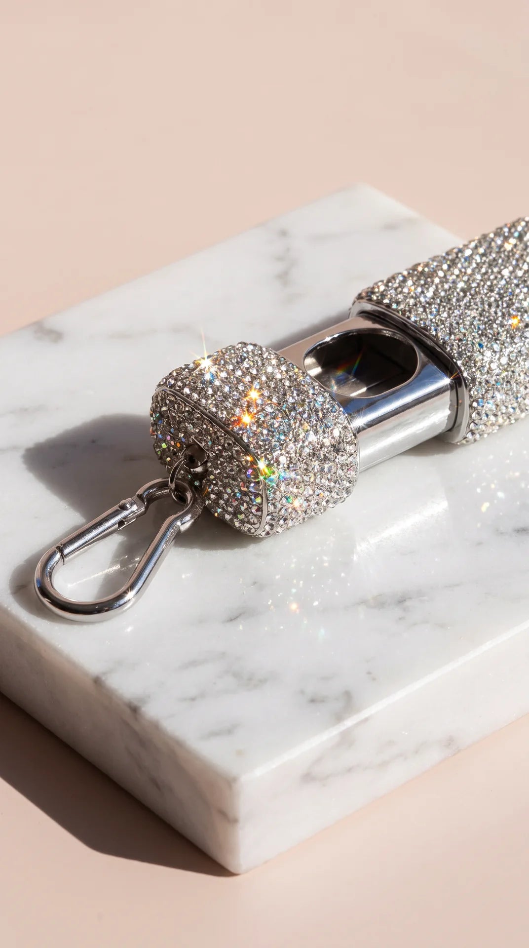 Portable Crystal Keyring Ashtray & Trinket Box