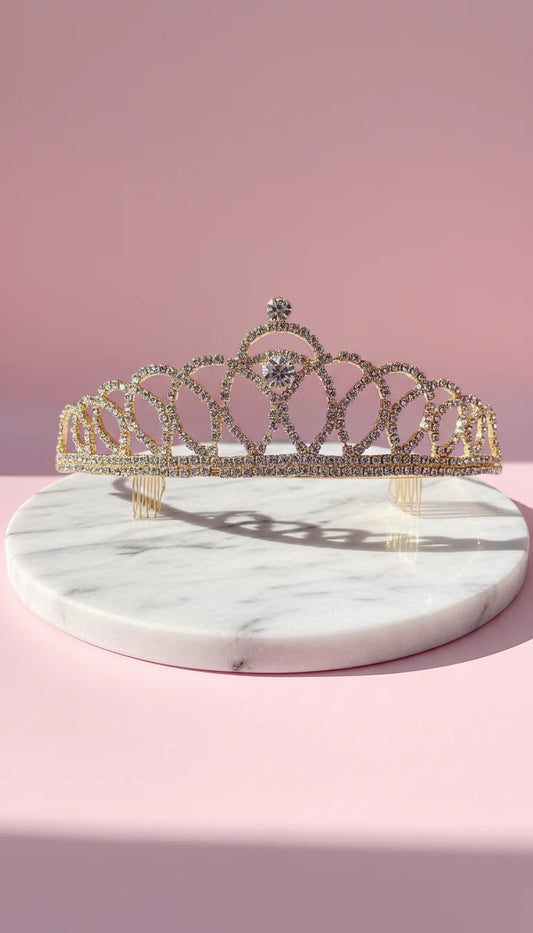 Oval Crystal Wedding Bridal Tiara Crown