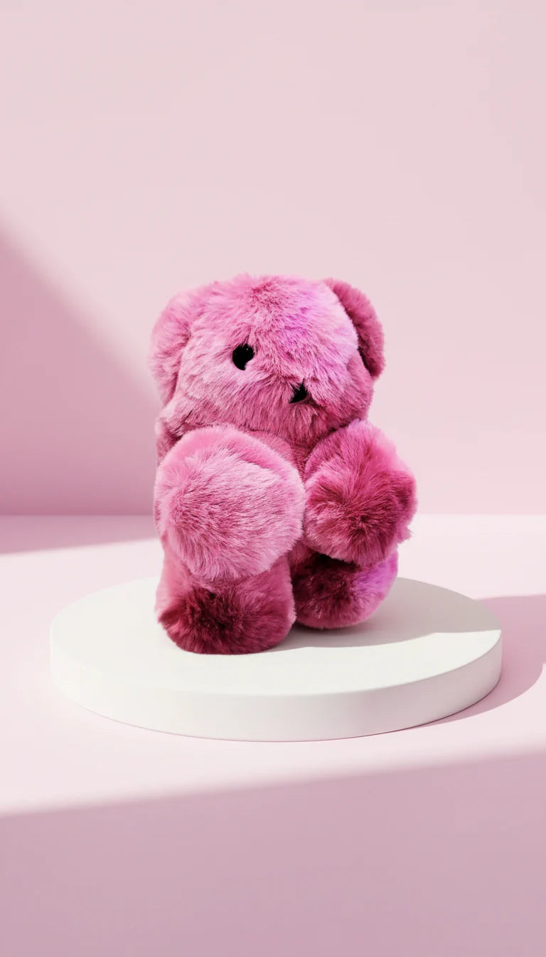 Plush Faux Fur Teddy Bear Backpack Bag