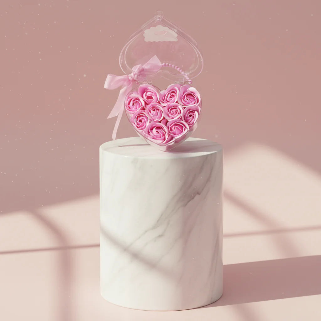 Scented Roses With Gift Box Carry Case