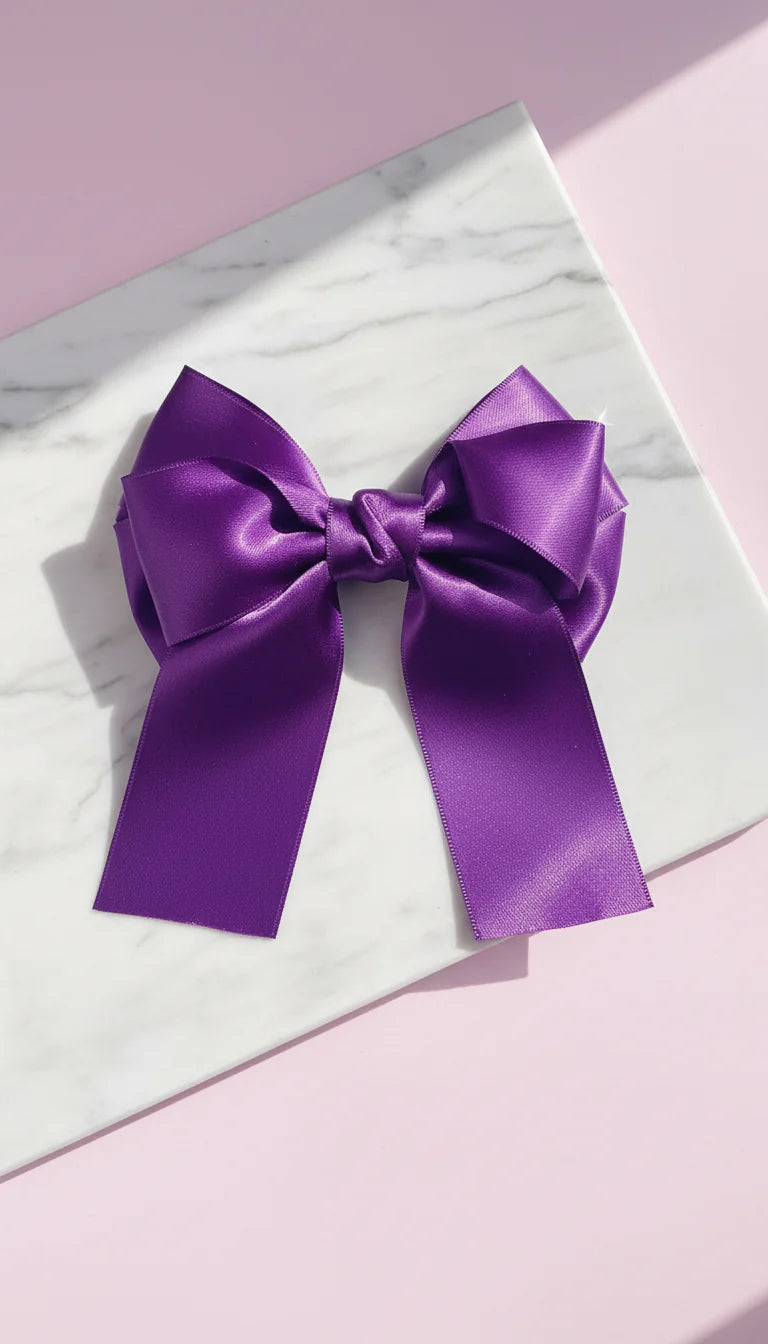Pack of 12 Mixed Satin Hair Bow Slides