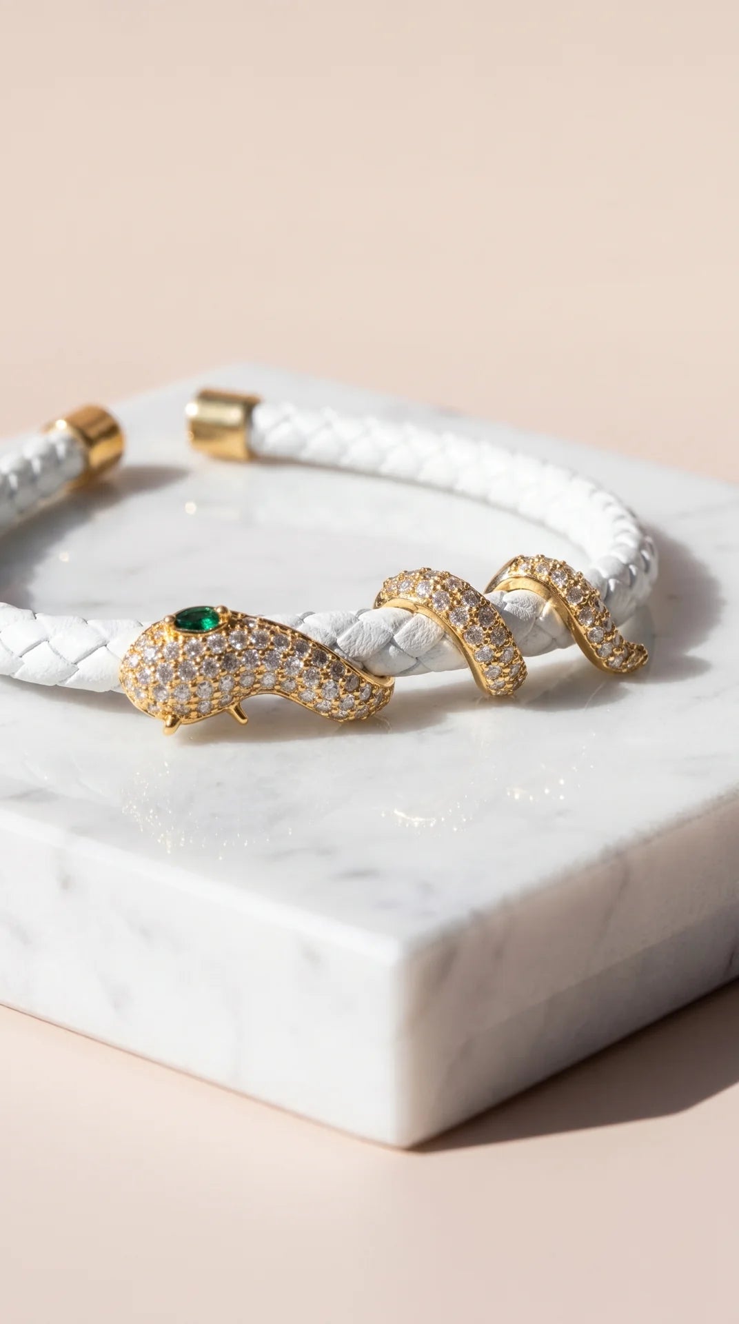 Free Size Braided Snake Cuff Bracelet
