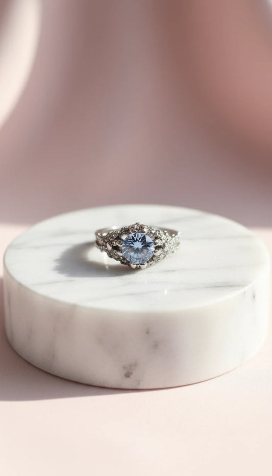 Claw Set Solitaire Crystal Ring Box set of 12