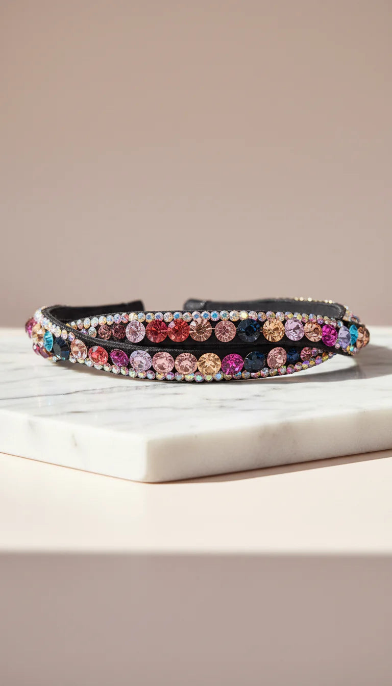 Women’s Wavey Crystal Statement Headband & Hair Band
