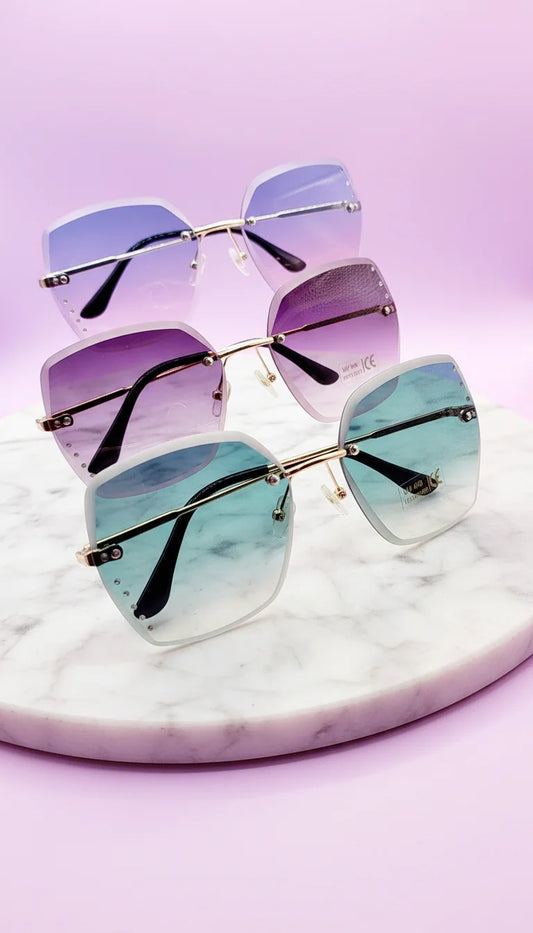 Colorful Crystal Lens Sunglasses Box of 20