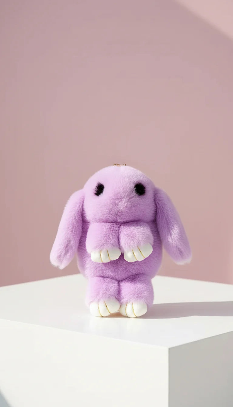 Deluxe Faux Fur Bunny Rabbit Backpack – Soft Plush Handbag
