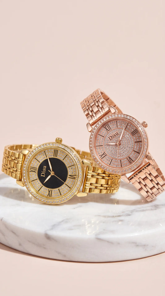 Crystal Roman Numeral Bracelet Watch