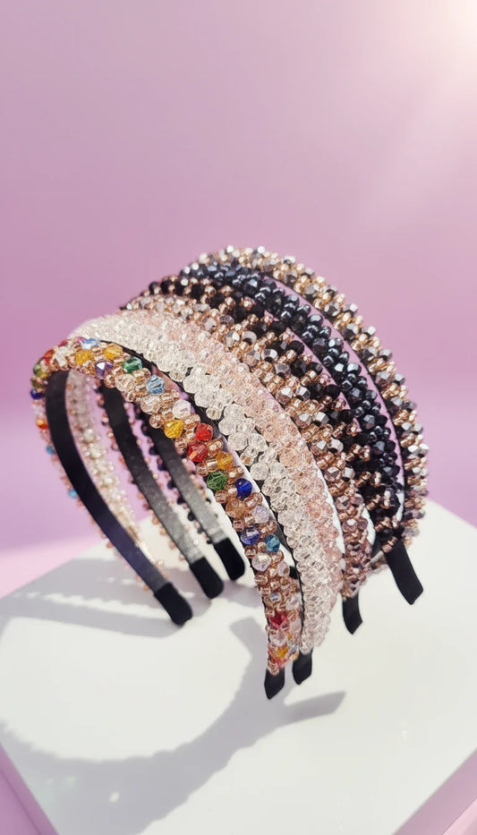Faceted Crystal Beaded Hair band