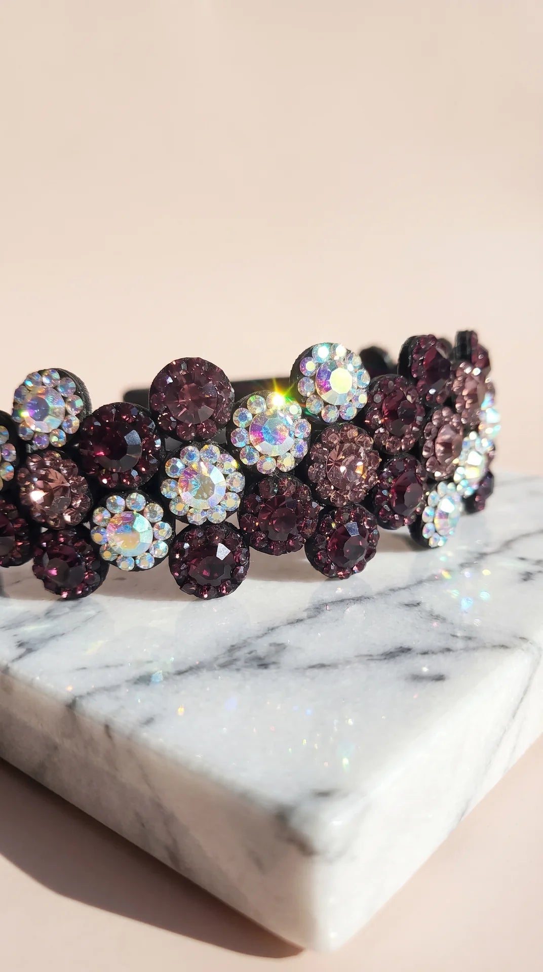 Women’s Flower Crystal Statement Headband & Hair Band