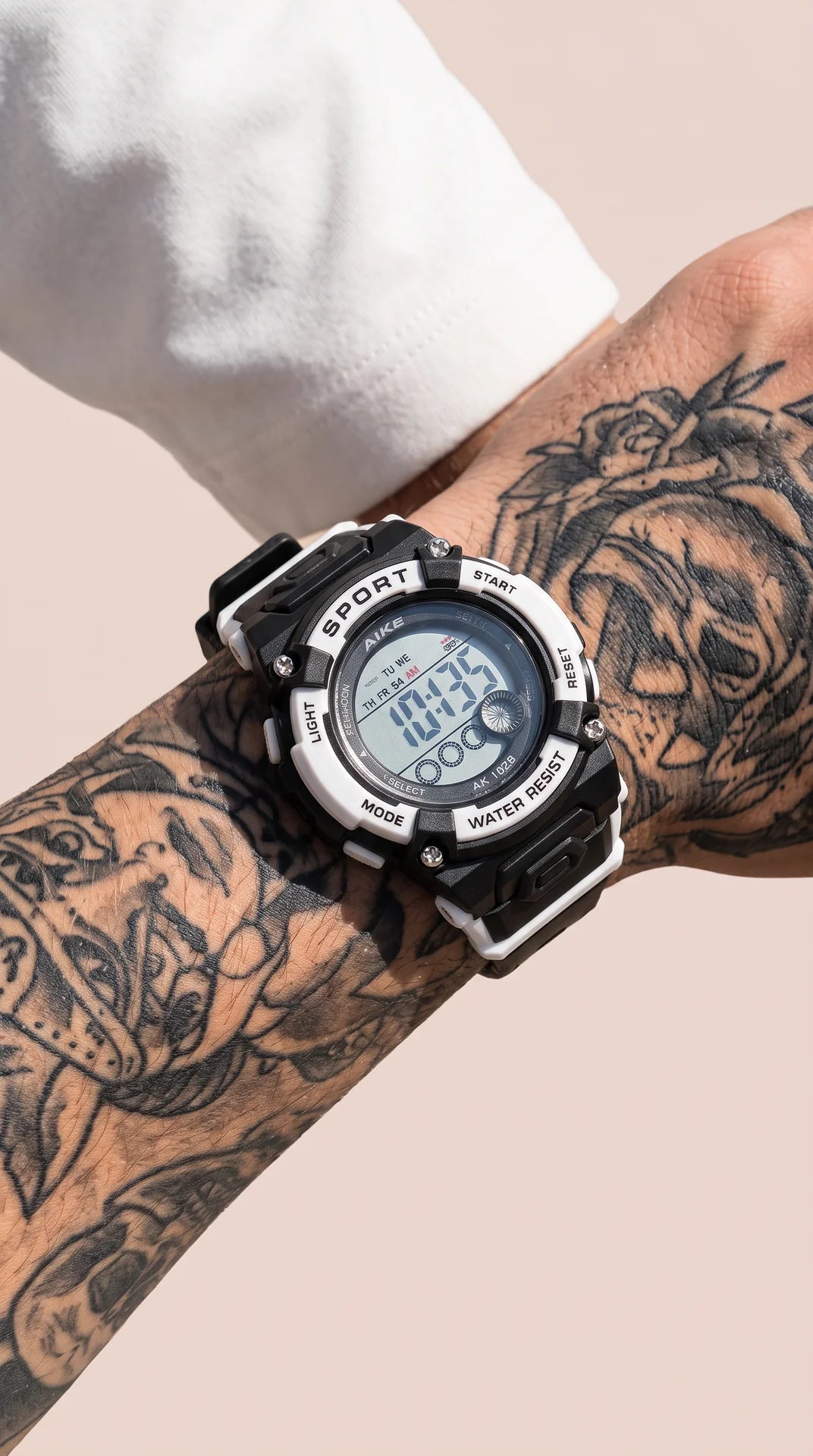 Digital Display Unisex Sports Watch With Box