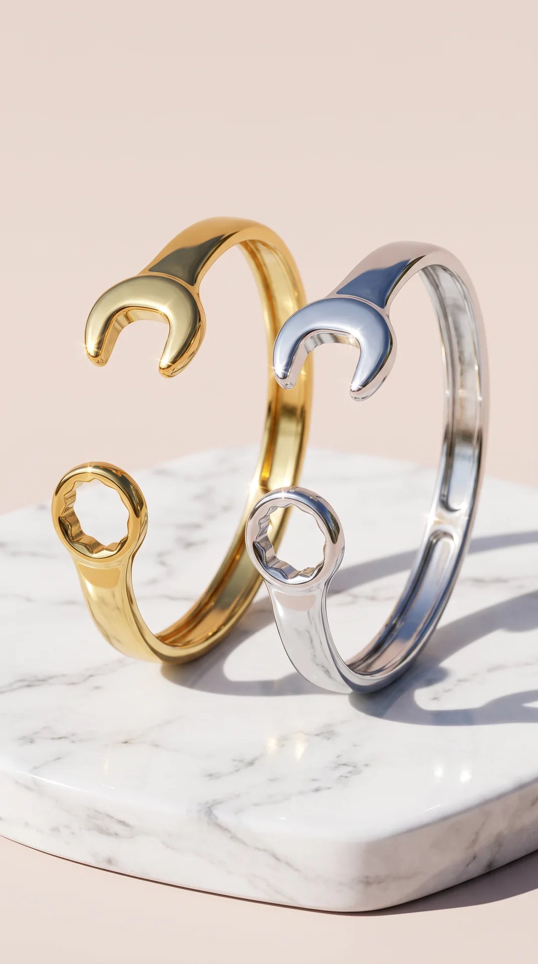 Horseshoe Cuff Bracelet – Gold & Silver
