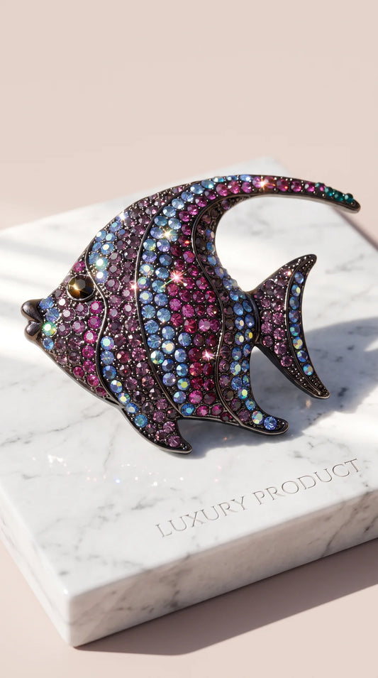 Tropical Fish Colourful Brooch Pin