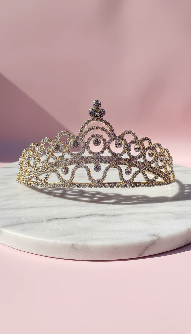 Curved Crystal Wedding Bridal Tiara Crown