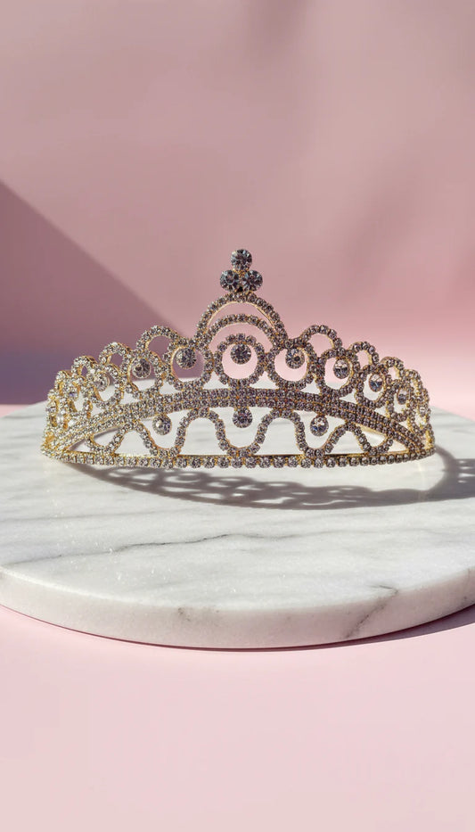 Curved Crystal Wedding Bridal Tiara Crown