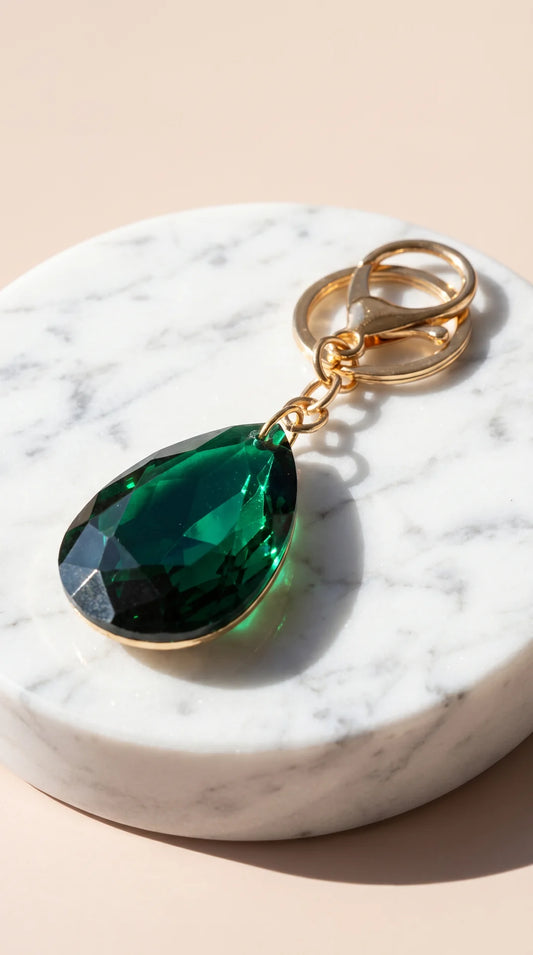 Faceted Crystal Keyring & Bag Charm