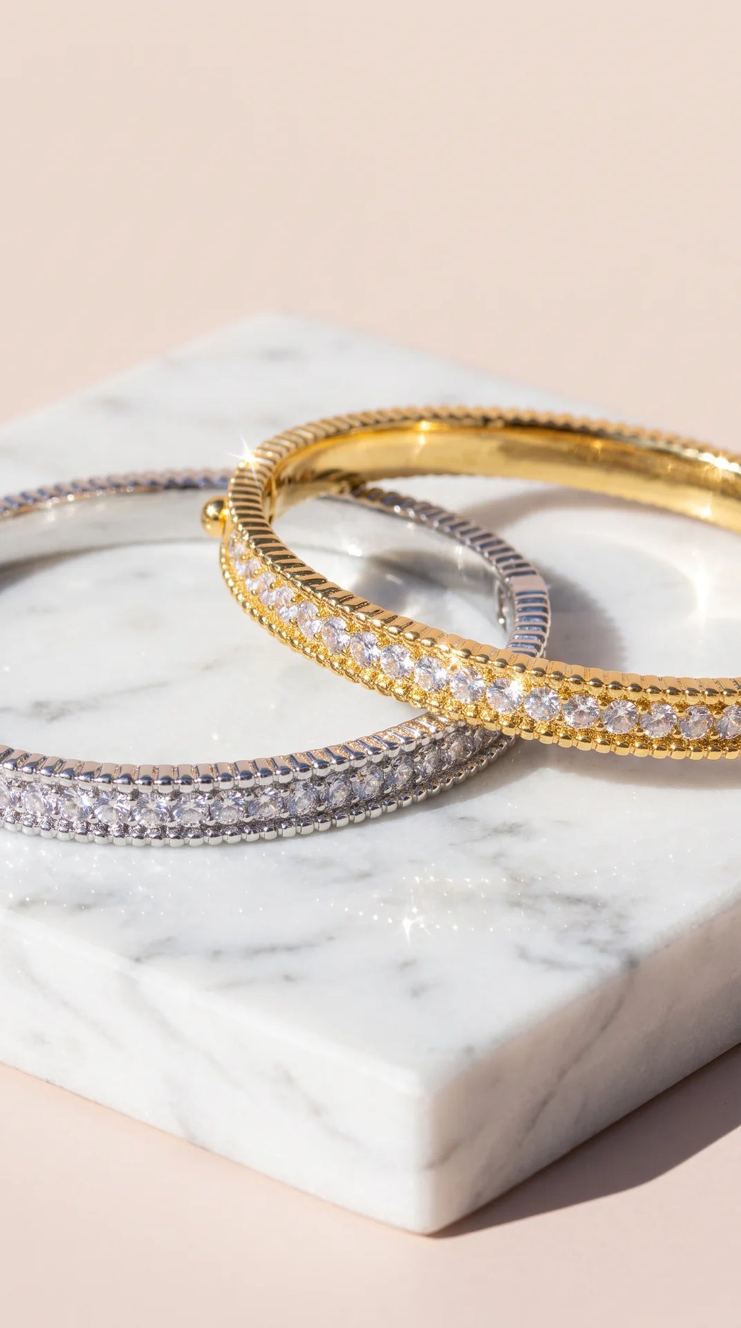 Crystal Tennis Style Bangle