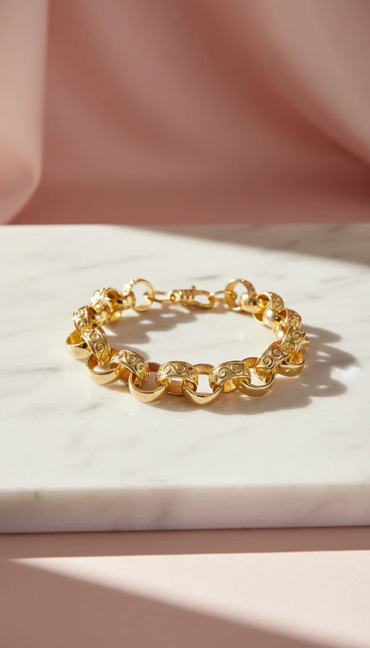 Stainless Steel Belcher Chain Link Bracelet