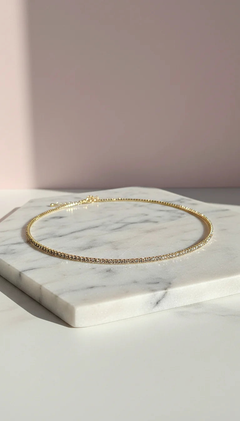 Diamante Crystal Choker Necklace