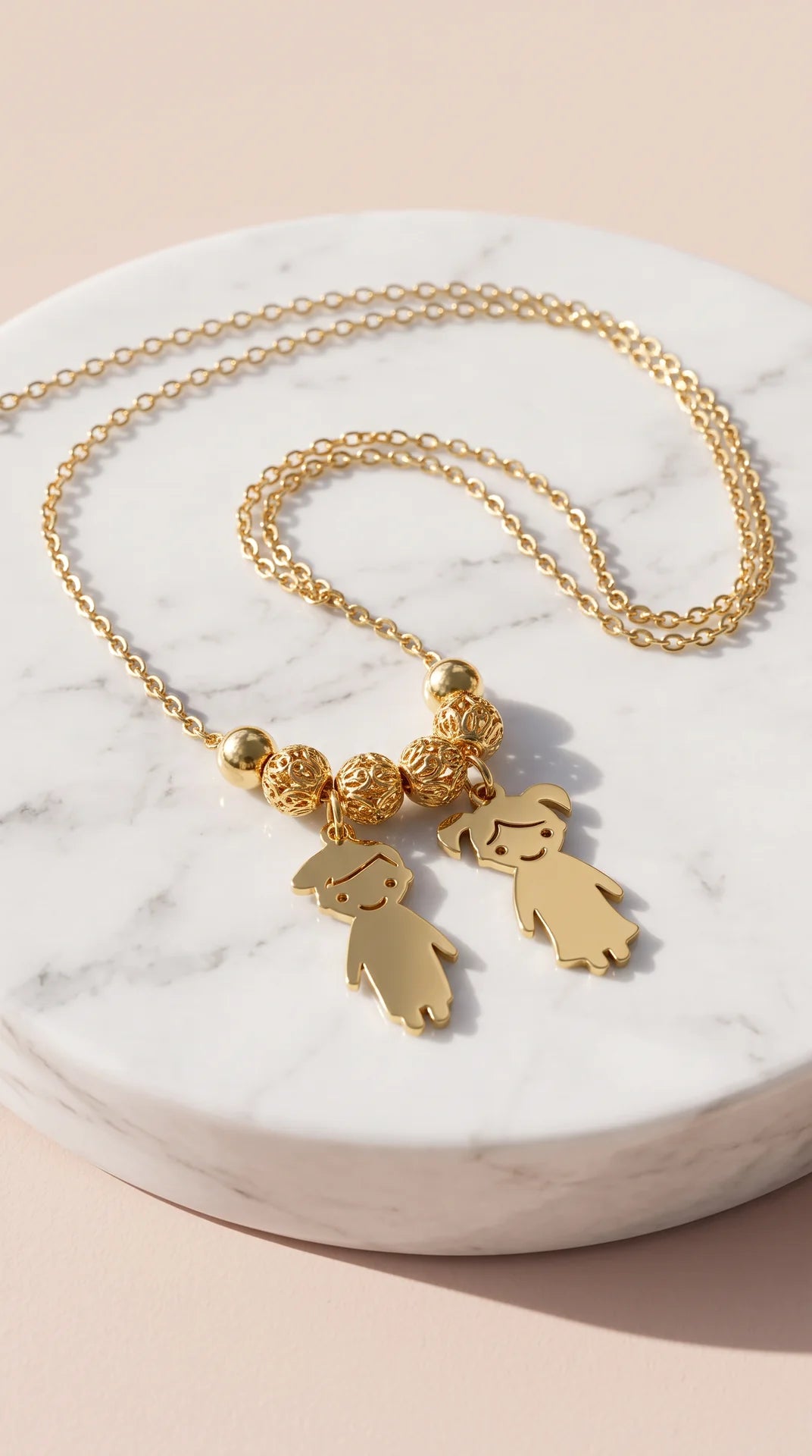 Boy & Girl Kids Charm Pendant Necklace