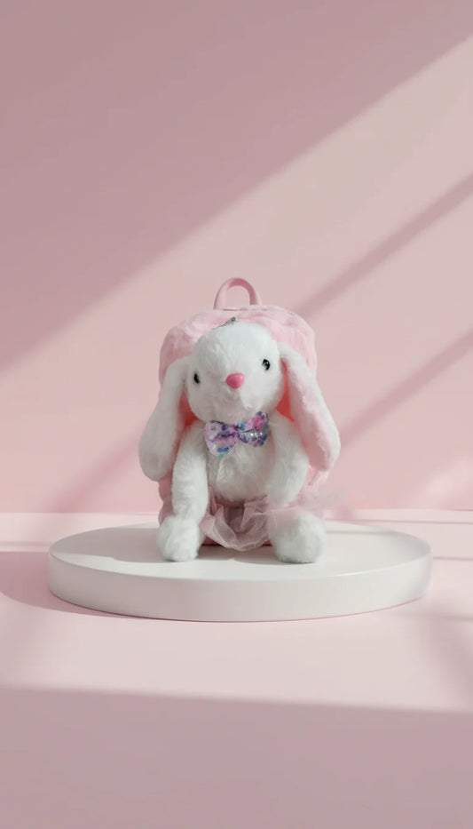 Lux Soft Bunny Rabbit Backpack – Faux Fur Plush Bag
