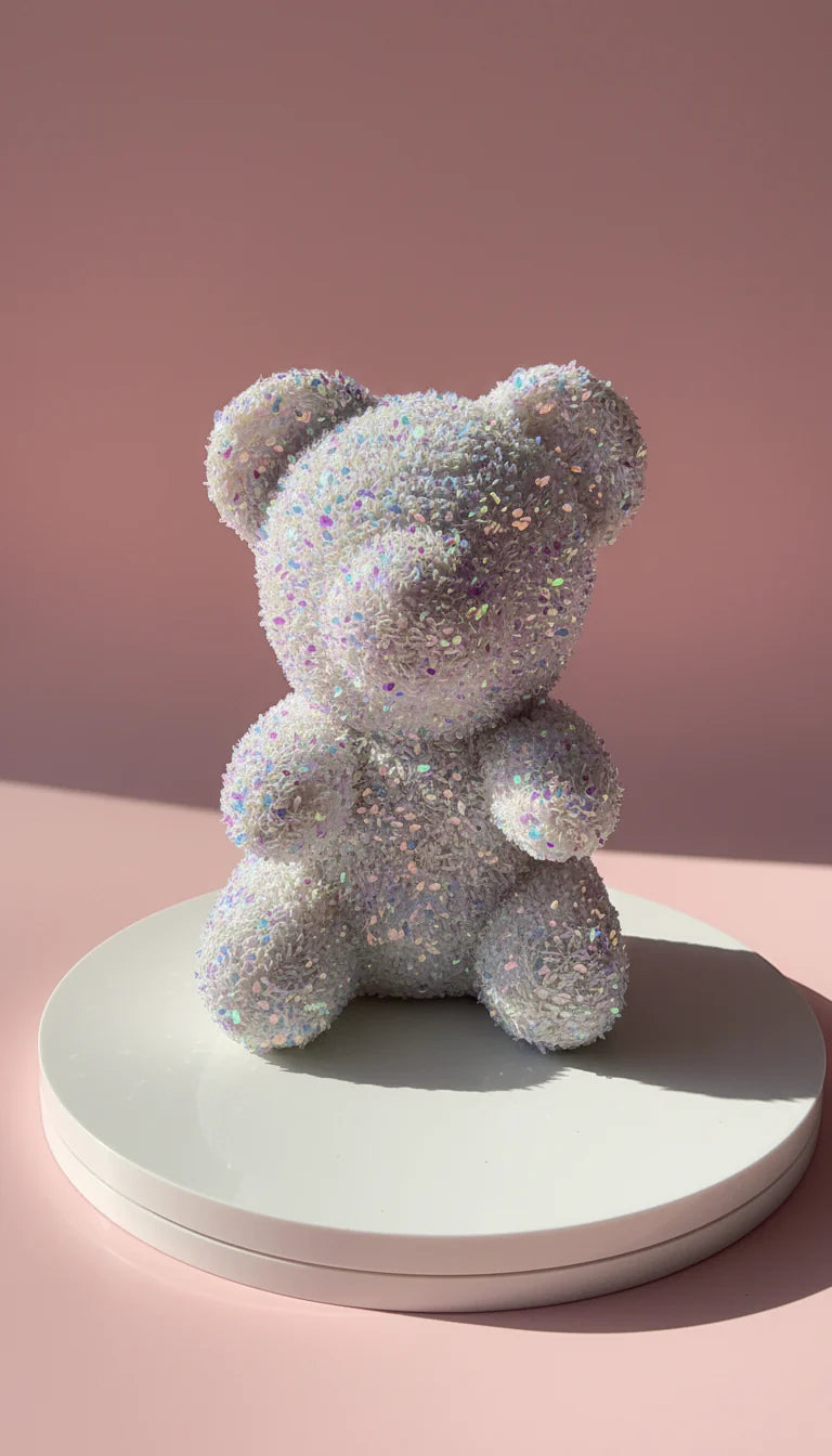 Crystal Glitter Teddy Bear Figurine With Gift Box