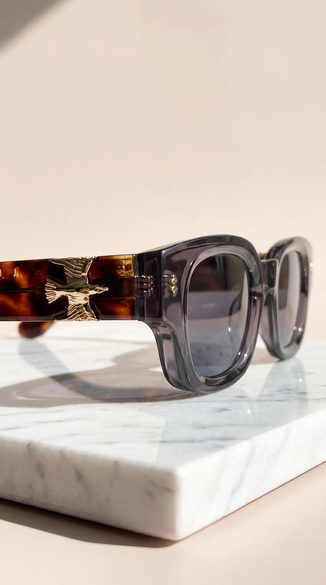 Unisex Gold Detail Sunglasses