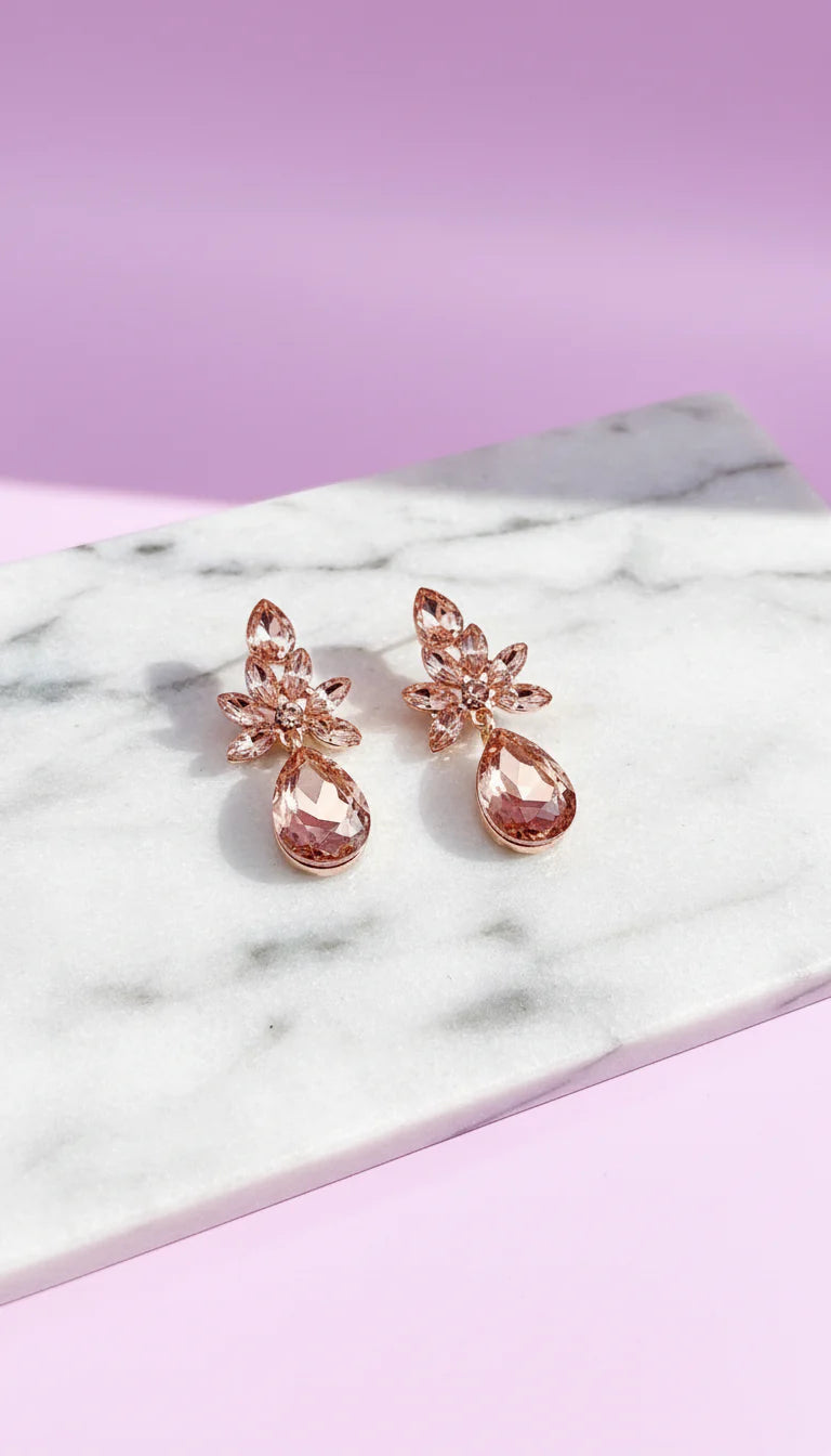 Layered Crystal Drop & Dangle Earrings