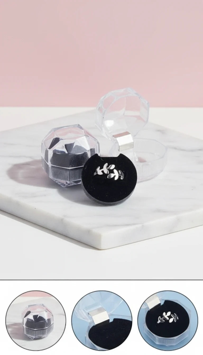 Pack Of 20 Acrylic Ring Jewellery Gift Box Packaging