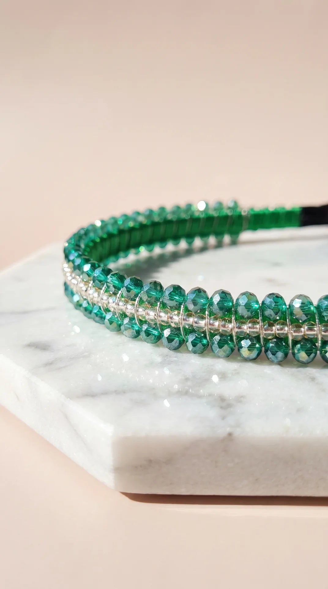 Women’s Crystal Beaded Statement Headband & Hair Band