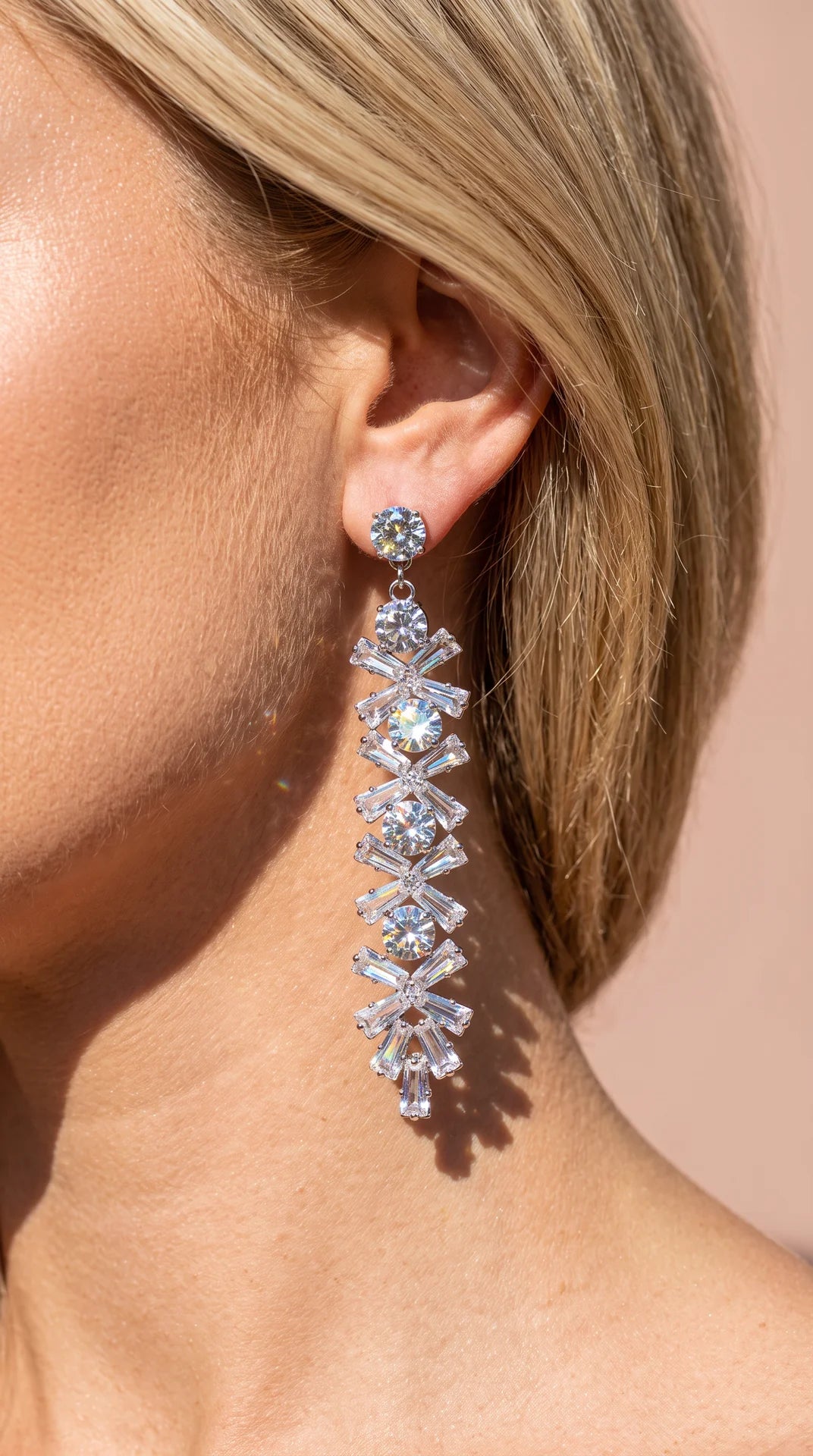 Exaggerated Crystal Drop & Dangle Statement Earrings