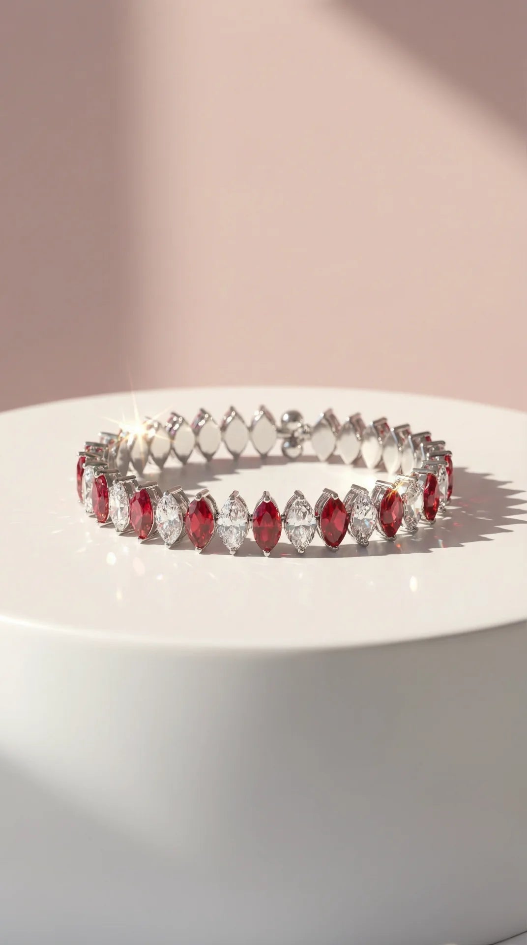 Stretchy Oval Crystal Bracelet Cuff