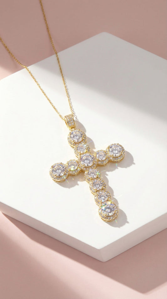 Crystal Cross Necklace