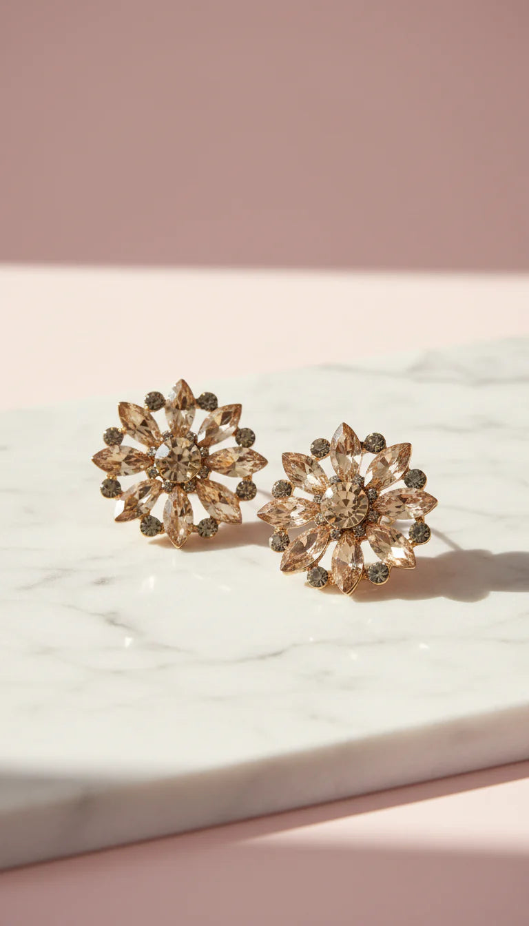 Sparkly Crystal Stud Earrings