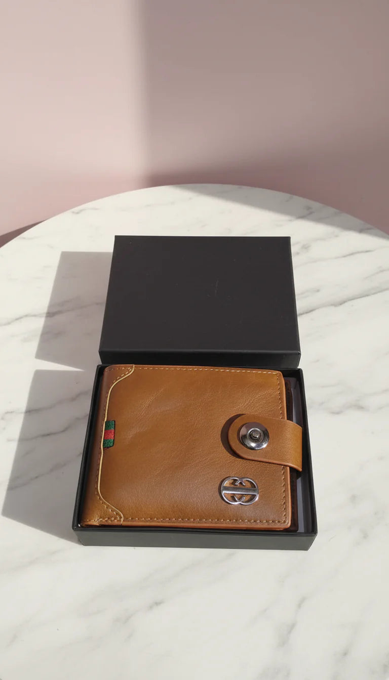 G Monogram Men's Wallet With Gift Box