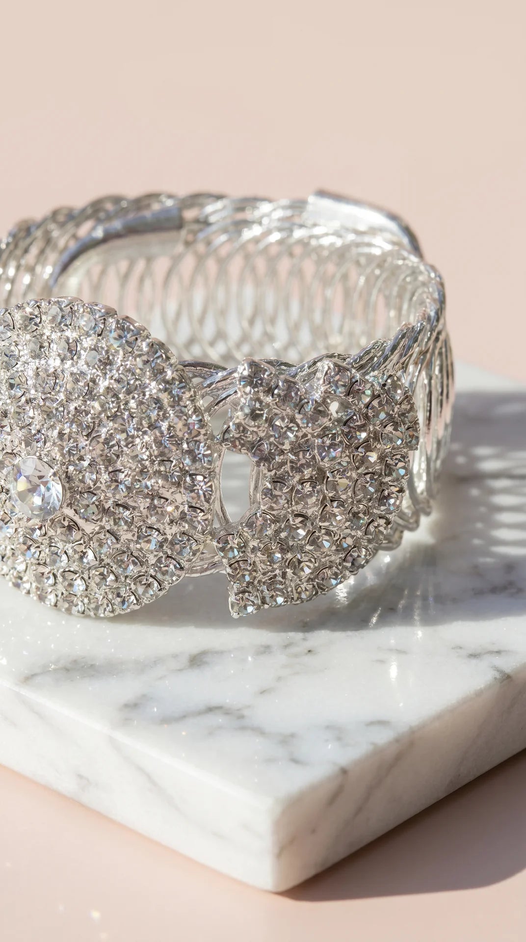 Freesize Crystal Wrap Around Bracelet Cuff