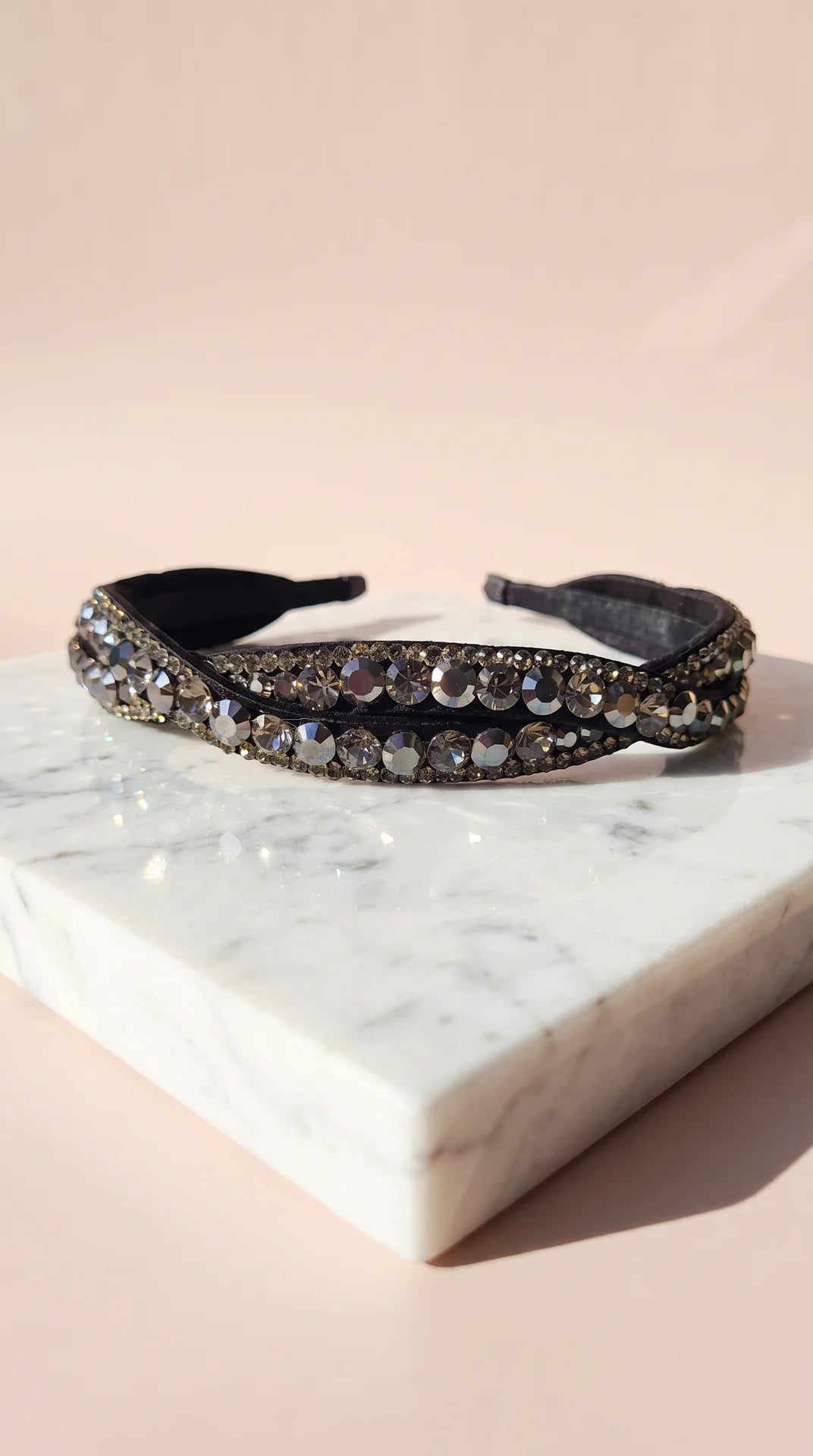 Women’s Wavey Crystal Statement Headband & Hair Band