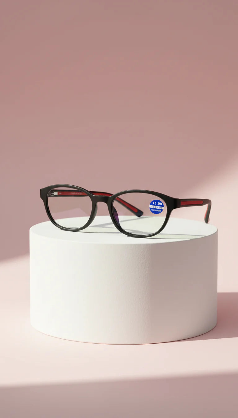 Oval Frame Acrylic Reading Glasses