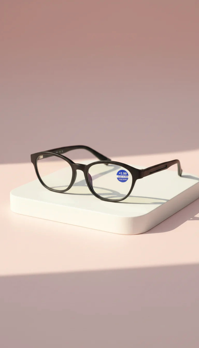 Oval Frame Acrylic Reading Glasses