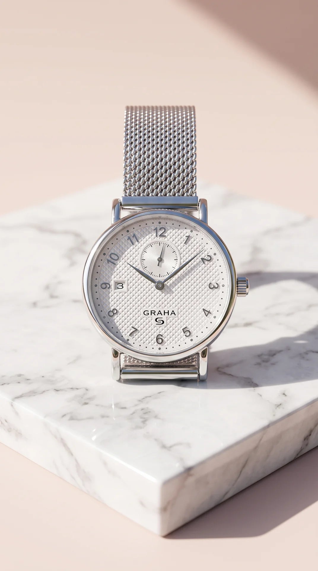 Mesh Strap Quartz Watch With Magnetic Closure