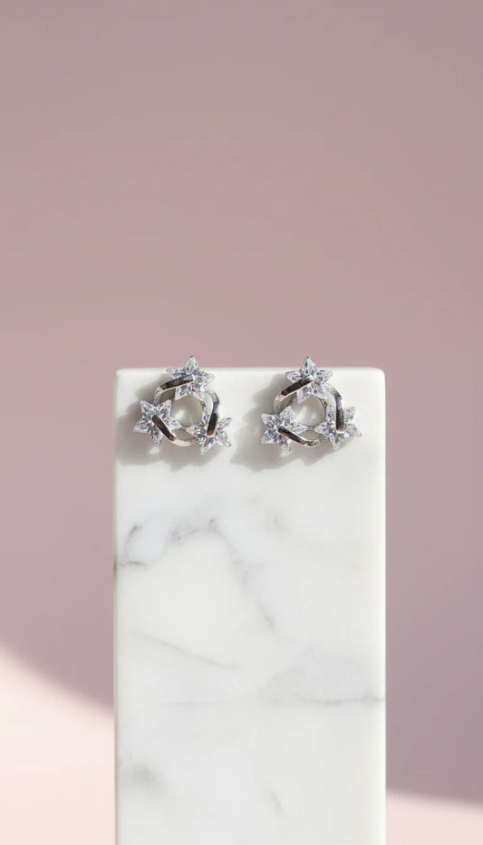 Star Crystal Stud Earrings