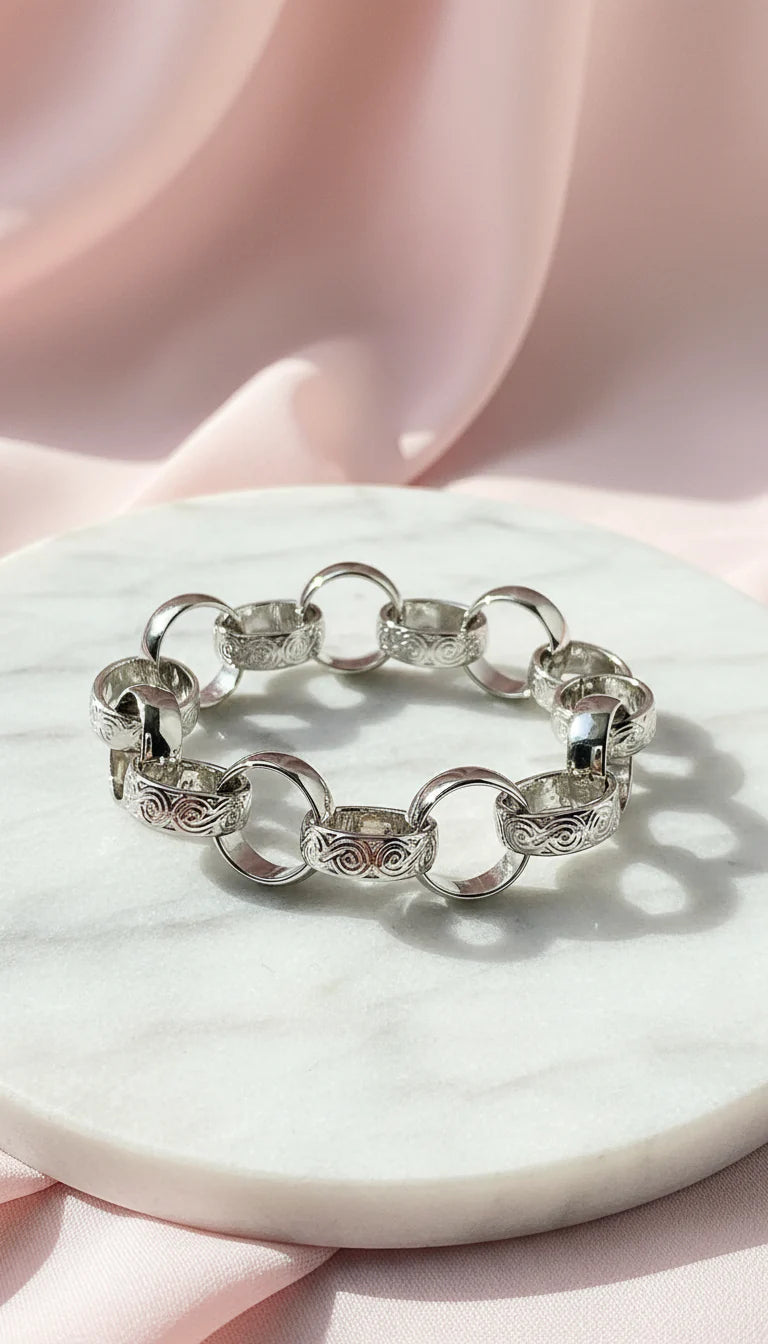 Stainless Steel Belcher Chain Link Bracelet