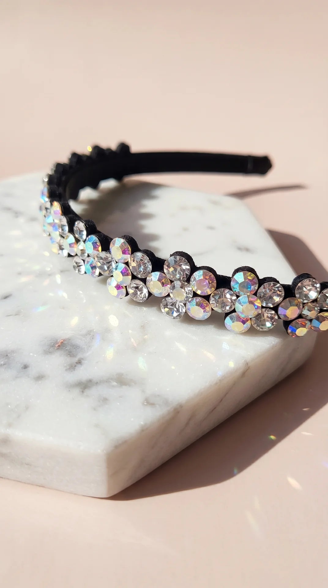 Women’s Crystal Cluster Statement Headband & Hair Band