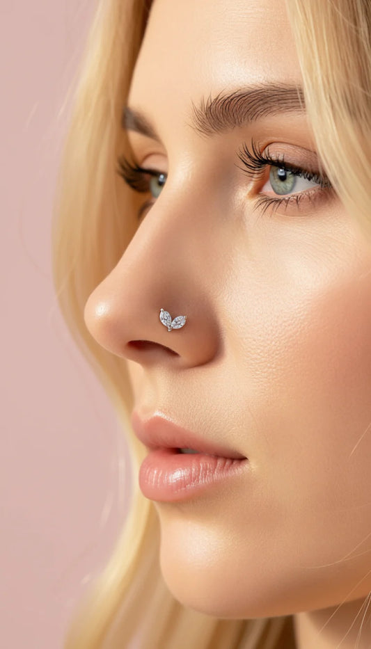 Crystal Stainless Steel Nose Ring