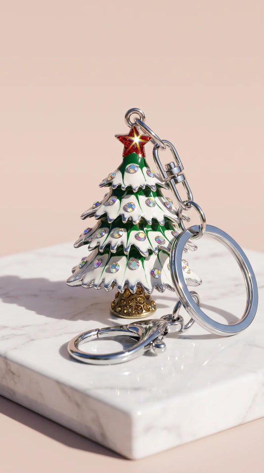 Christmas Tree Festive Key Ring & Bag Charm