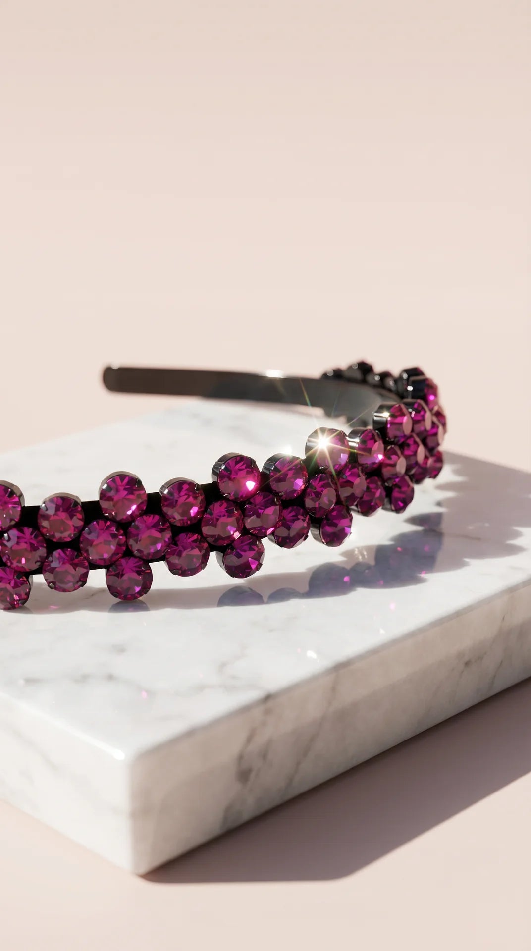 Women’s Crystal Cluster Statement Headband & Hair Band